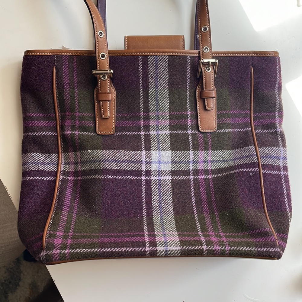 Plaid is Rad Coach purse and wristlet! - Picture 6 of 10